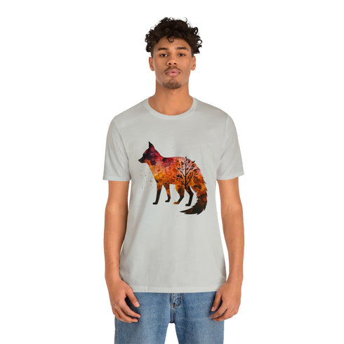 Autumn Fox Silhouette - Short Sleeve Tee